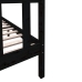 Estructura de cama doble sin colchón madera maciza pino negro