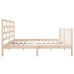 Estructura de cama de madera maciza de pino 140x190 cm