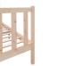 Estructura de cama de madera maciza de pino 140x190 cm