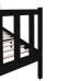 Estructura de cama de madera maciza de pino negro 140x190 cm