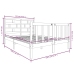 Estructura de cama de madera maciza de pino negro 140x190 cm