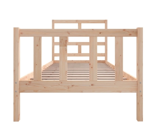 Estructura de cama madera maciza de pino 100x200 cm