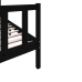 Estructura de cama madera maciza de pino negro 100x200 cm