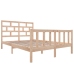 Estructura de cama de madera maciza de pino 160x200 cm