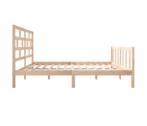 Estructura de cama de madera maciza de pino 160x200 cm