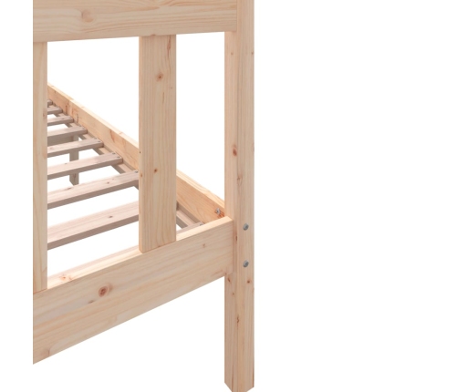 Estructura de cama de madera maciza de pino 160x200 cm