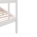 Estructura de cama madera maciza blanco Super King 180x200 cm