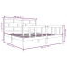 Estructura de cama madera maciza blanco Super King 180x200 cm