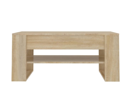 Mesa de centro madera de ingeniería roble Sonoma 102x55x45 cm