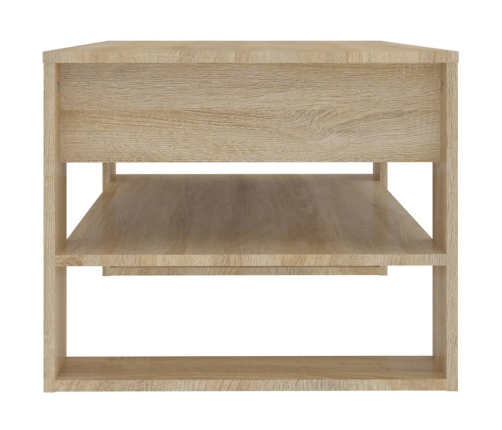 Mesa de centro madera de ingeniería roble Sonoma 102x55x45 cm