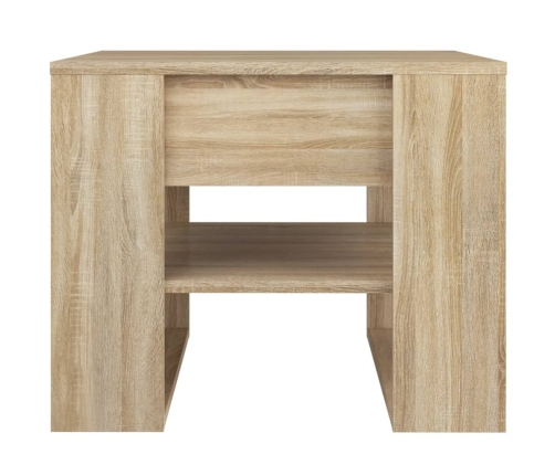 Mesa de centro madera de ingeniería roble Sonoma 55,5x55x45 cm