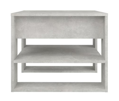 Mesa de centro madera de ingeniería gris hormigón 55,5x55x45 cm