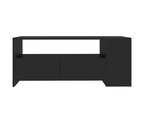 Mesa de centro madera de ingeniería negra 102x55x42 cm