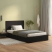 vidaXL Cabecero de cama madera contrachapada negro 120x1,5x80 cm