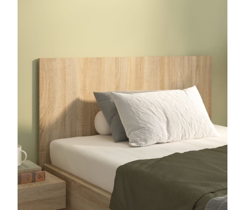 vidaXL Cabecero de cama madera contrachapada Sonoma 120x1,5x80 cm