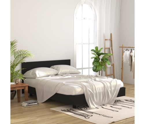 vidaXL Cabecero de cama madera contrachapada negro 160x1,5x80 cm