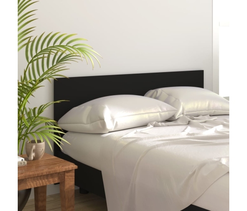 vidaXL Cabecero de cama madera contrachapada negro 160x1,5x80 cm