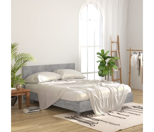 Cabecero de cama madera contrachapada gris 160x1,5x80 cm