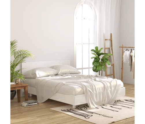 vidaXL Cabecero cama madera contrachapada blanco brillo 160x1,5x80 cm