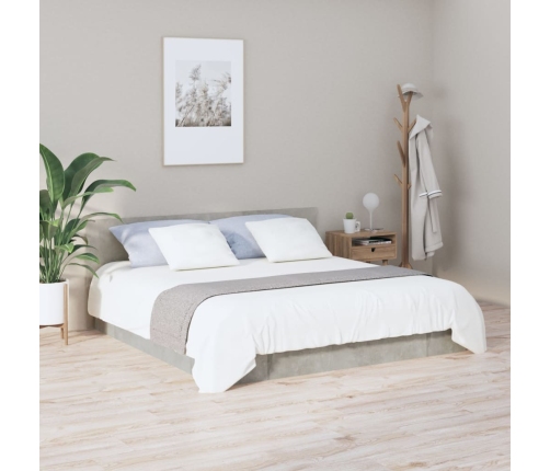 Cabecero de cama madera contrachapada gris 200x1,5x80 cm