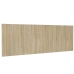 vidaXL Cabecero pared madera contrachapada roble Sonoma 240x1,5x80cm