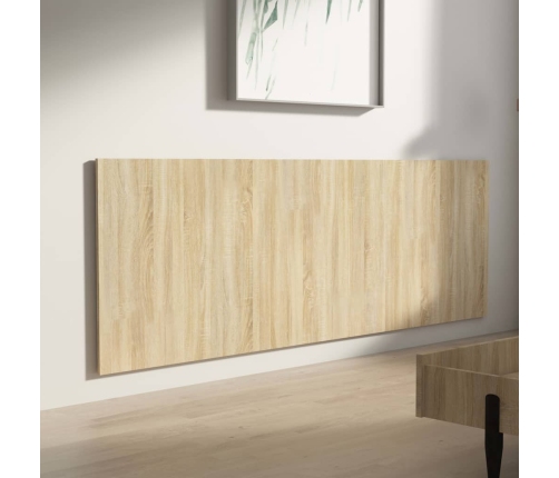 vidaXL Cabecero pared madera contrachapada roble Sonoma 240x1,5x80cm