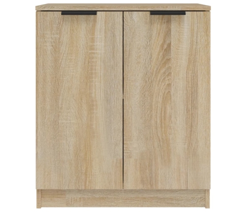 Aparador de madera contrachapada roble Sonoma 60x30x70 cm