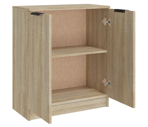 Aparador de madera contrachapada roble Sonoma 60x30x70 cm