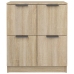 Aparador de madera contrachapada color roble Sonoma 60x30x70 cm