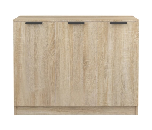 Aparador de madera contrachapada roble Sonoma 90,5x30x70 cm