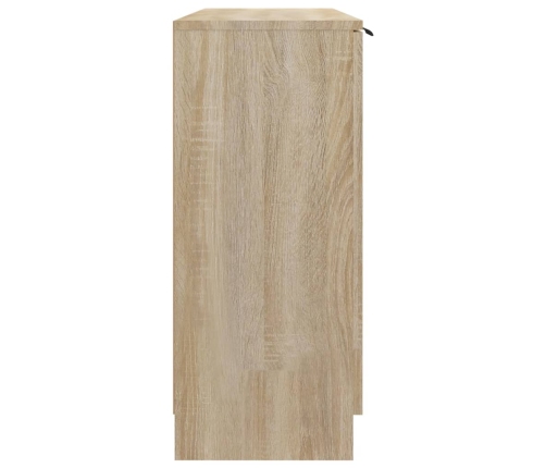 Aparador de madera contrachapada roble Sonoma 90,5x30x70 cm