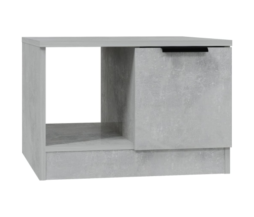 Mesa de centro madera de ingeniería gris hormigón 50x50x36 cm