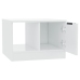 vidaXL Mesa de centro madera de ingeniería brillo blanco 50x50x36 cm