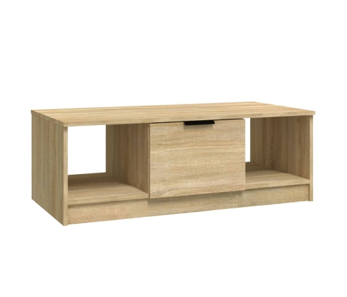 Mesa de centro madera de ingeniería roble Sonoma 102x50x36 cm