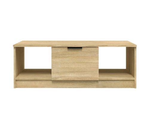 Mesa de centro madera de ingeniería roble Sonoma 102x50x36 cm