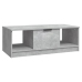 Mesa de centro madera de ingeniería gris hormigón 102x50x36 cm