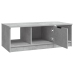 Mesa de centro madera de ingeniería gris hormigón 102x50x36 cm