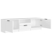 Mueble para TV madera contrachapada blanco 140x35x40 cm