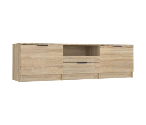 Mueble de TV madera contrachapada roble Sonoma 140x35x40 cm