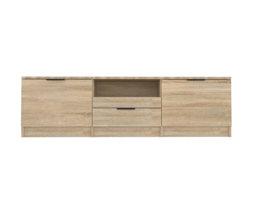 Mueble de TV madera contrachapada roble Sonoma 140x35x40 cm