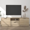 Mueble de TV madera contrachapada roble Sonoma 140x35x40 cm