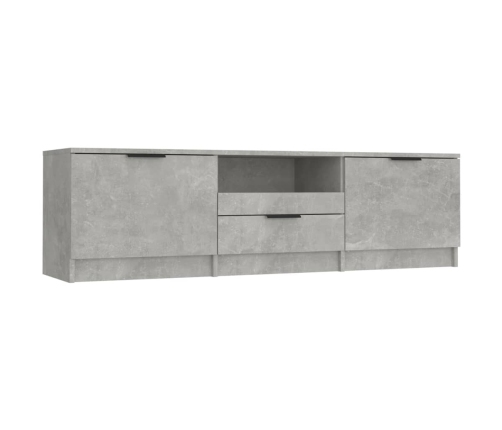 vidaXL Mueble de TV madera contrachapada gris hormigón 140x35x40 cm