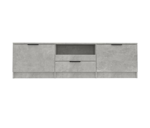 vidaXL Mueble de TV madera contrachapada gris hormigón 140x35x40 cm