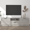 vidaXL Mueble de TV madera contrachapada gris hormigón 140x35x40 cm