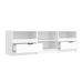 vidaXL Mueble para TV madera contrachapada blanco 150x33,5x45 cm