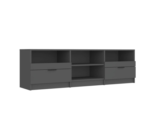 Mueble para TV madera contrachapada negro 150x33,5x45 cm