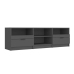 Mueble para TV madera contrachapada negro 150x33,5x45 cm