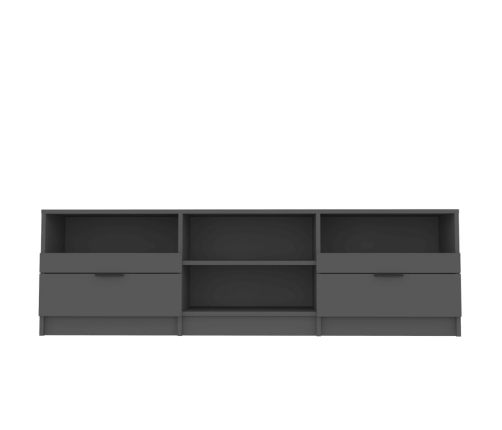 Mueble para TV madera contrachapada negro 150x33,5x45 cm