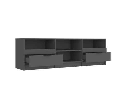 Mueble para TV madera contrachapada negro 150x33,5x45 cm