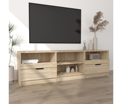 vidaXL Mueble de TV madera contrachapada roble Sonoma 150x33,5x45 cm